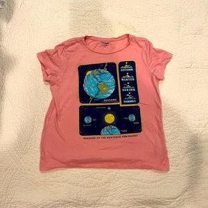 Fun pink space old navy t shirt